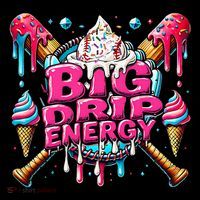 Big Drip Energy Baseball Drip Ice Cream Sprinkles Women's Hoodie thumb 2