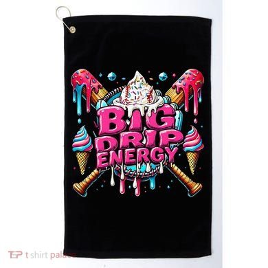 Big Drip Energy Baseball Drip Ice Cream Sprinkles Golf Towel
