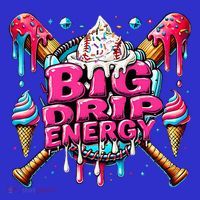 Big Drip Energy Baseball Drip Ice Cream Sprinkles Sweatshirt thumb 3