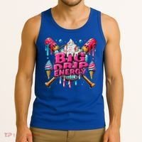 Big Drip Energy Baseball Drip Ice Cream Sprinkles Tank Top thumb 3