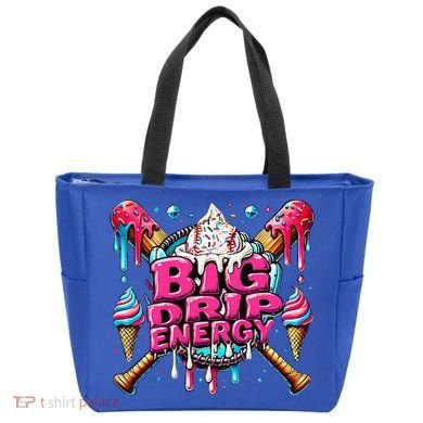 Big Drip Energy Baseball Drip Ice Cream Sprinkles Tote Bag