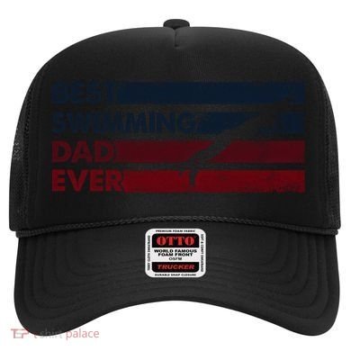 Best Dad Ever Father Vintage Swimming Cool Gift Hat