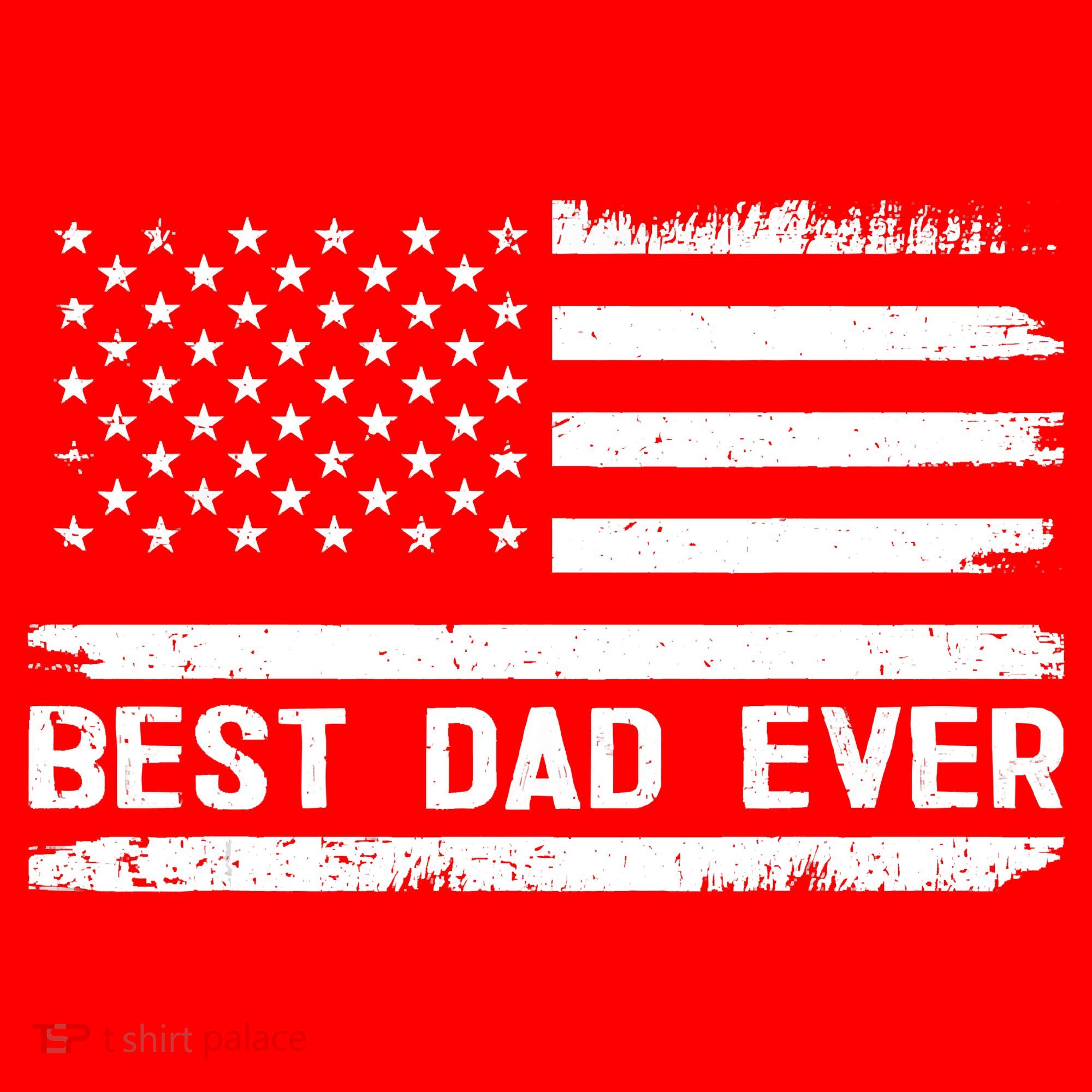 Best Dad Ever With US American Flag Gifts Fathers Day Dad Santa Hat