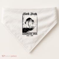 Black Death European USA-Made Doggie Bandana thumb 0