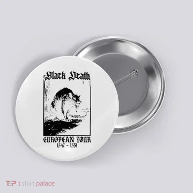 Black Death European Button