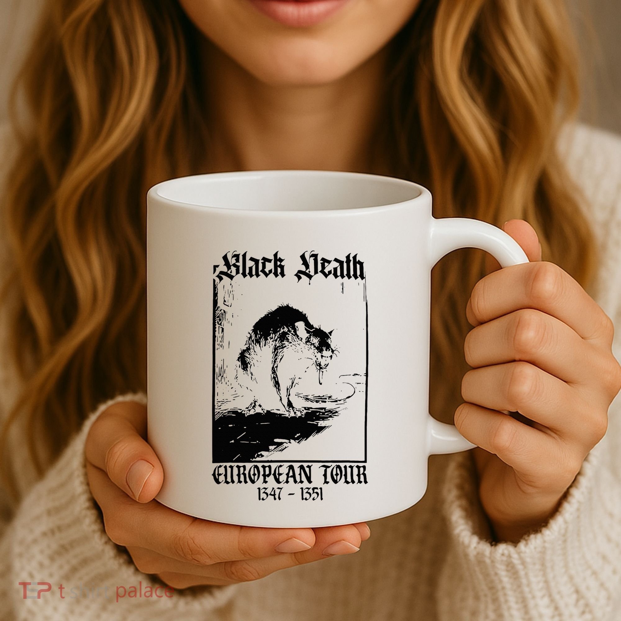 Black Death European Coffee Mug