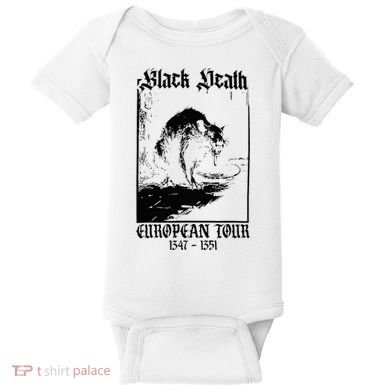 Black Death European Baby Bodysuit