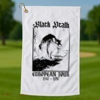 Black Death European Golf Towel thumb 1