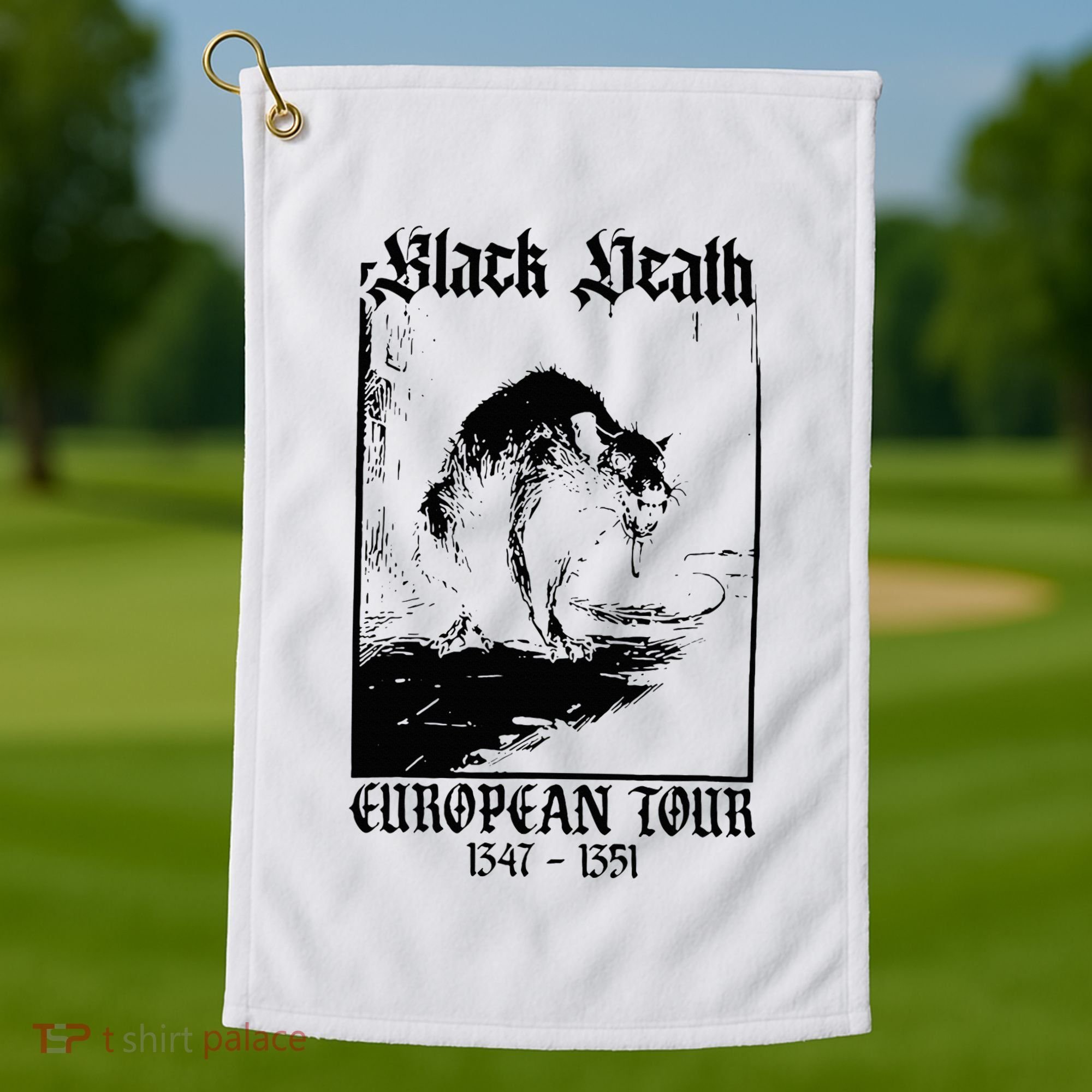 Black Death European Golf Towel