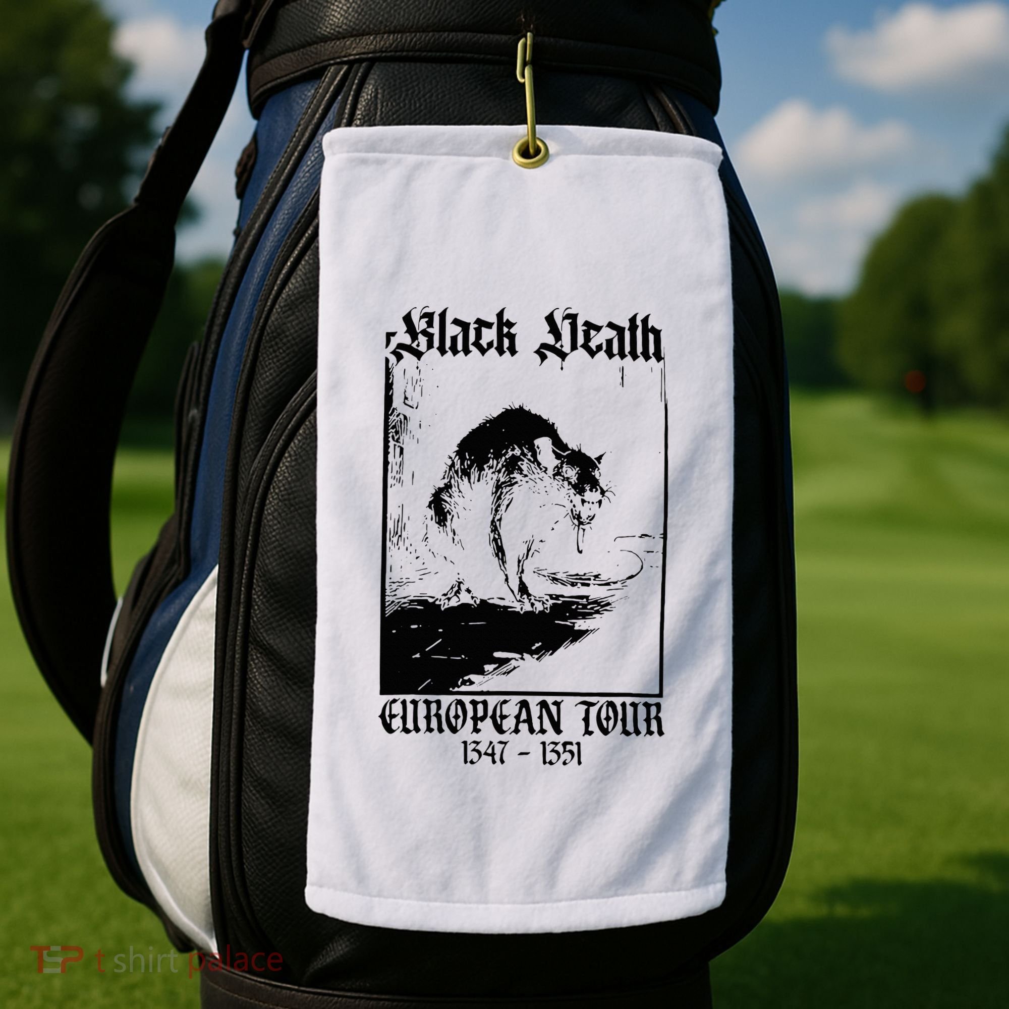 Black Death European Golf Towel