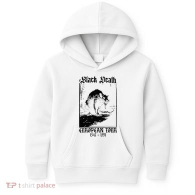 Black Death European Kids Hoodie