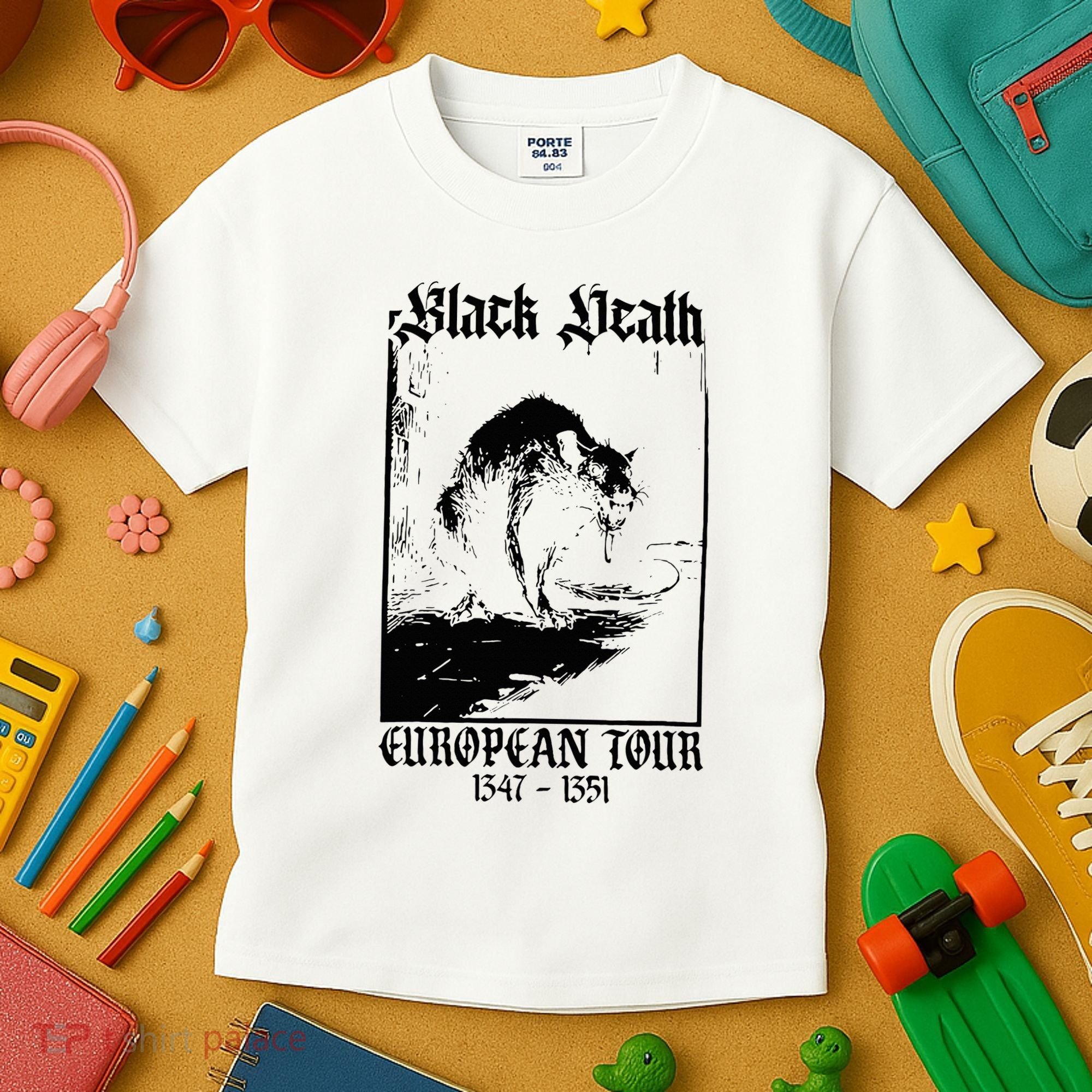 Black Death European Kids T-Shirt