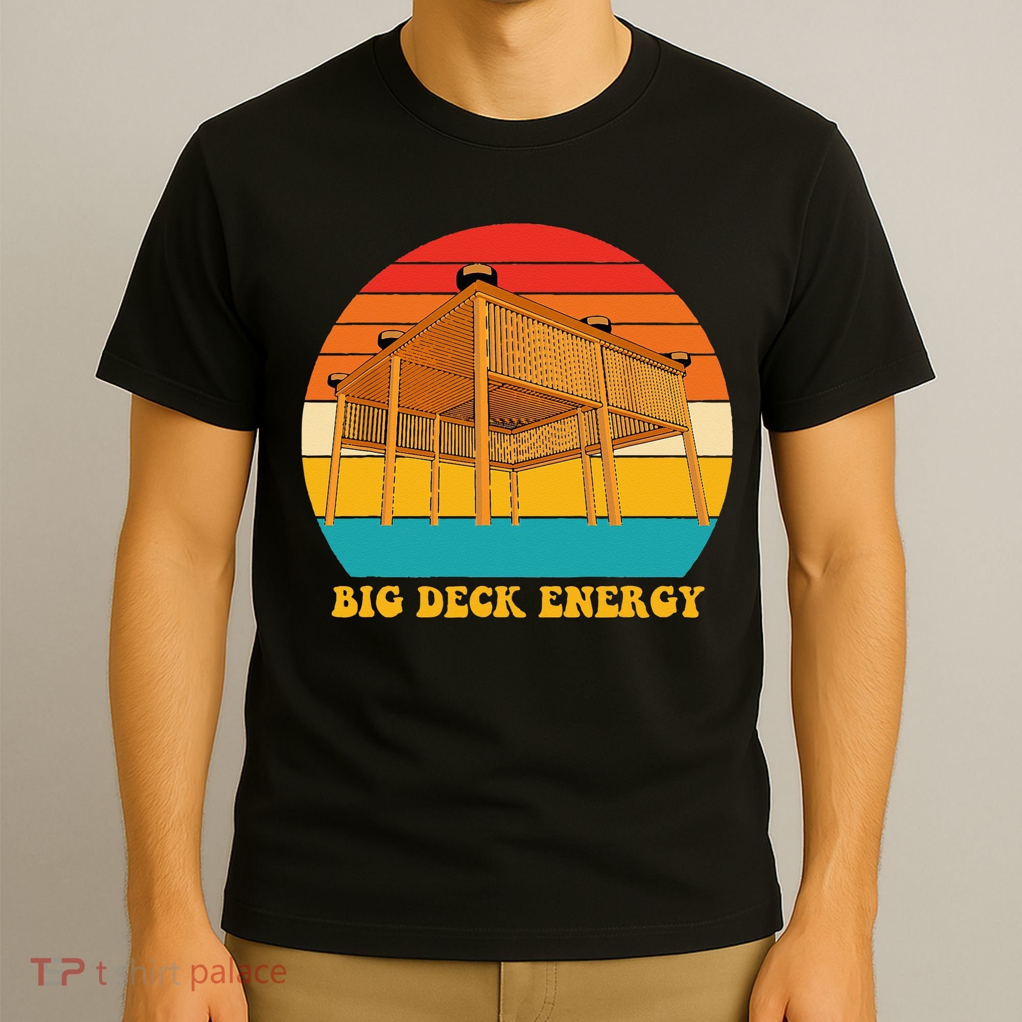Big Deck Energy Funny Retro Vintage T-Shirt