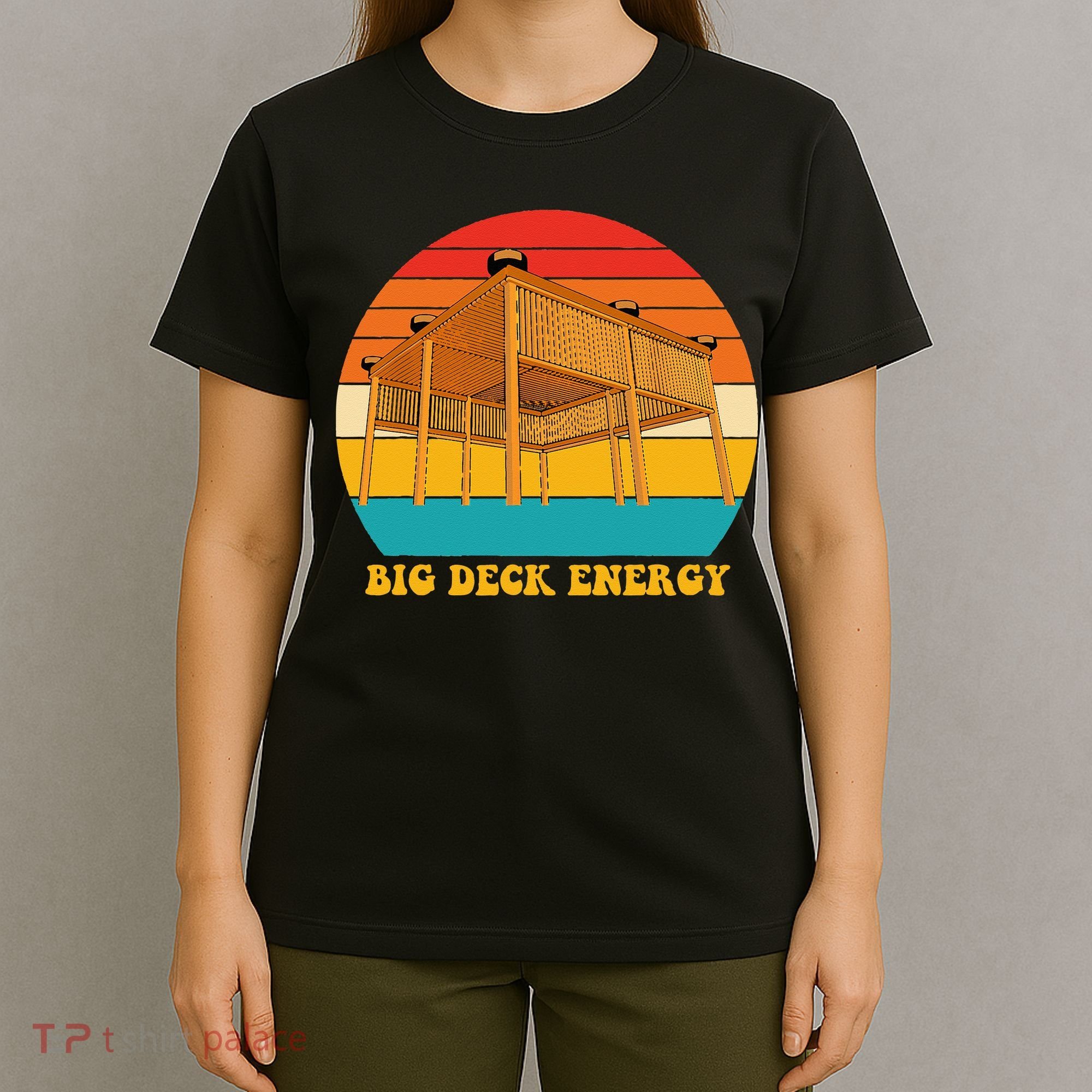 Big Deck Energy Funny Retro Vintage T-Shirt