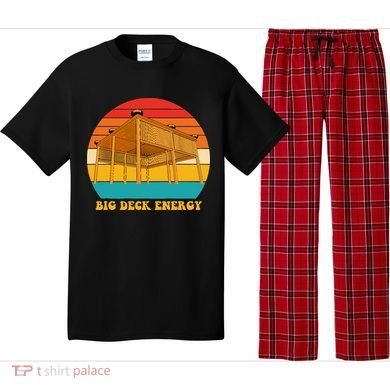 Big Deck Energy Funny Retro Vintage Pajama Set