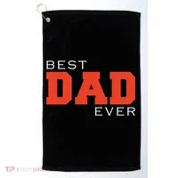 Best Dad Ever Golf Towel thumb 0