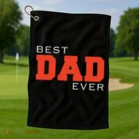 Best Dad Ever Golf Towel thumb 1