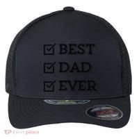 Best Dad Ever Gift For Dad From Daughter Sons Graphic Flexfit Unipanel Trucker Cap thumb 0