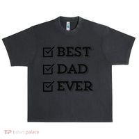 Best Dad Ever Gift For Dad From Daughter Sons Graphic Urban Oversized Heavyweight T-Shirt thumb 0