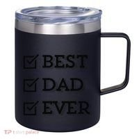 Best Dad Ever Gift For Dad From Daughter Sons Graphic 12oz Stainless Steel Coffee Mug thumb 0