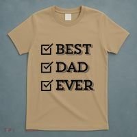 Best Dad Ever Gift For Dad From Daughter Sons Graphic T-Shirt thumb 5