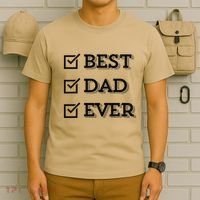Best Dad Ever Gift For Dad From Daughter Sons Graphic T-Shirt thumb 6