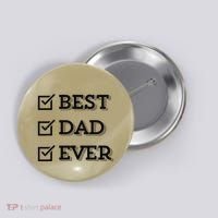 Best Dad Ever Gift For Dad From Daughter Sons Graphic Button thumb 0