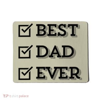 Best Dad Ever Gift For Dad From Daughter Sons Graphic Mousepad