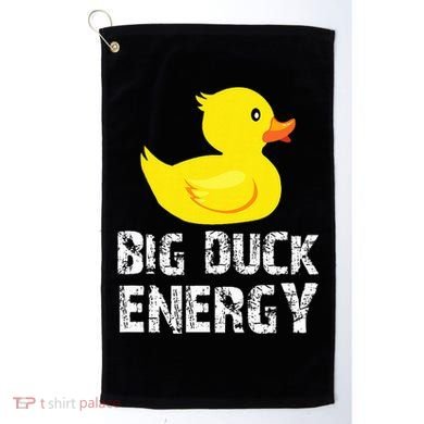 Big Duck Energy Yellow Rubber Duck Design Golf Towel
