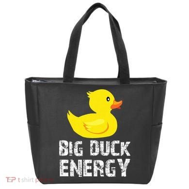 Big Duck Energy Yellow Rubber Duck Design Tote Bag