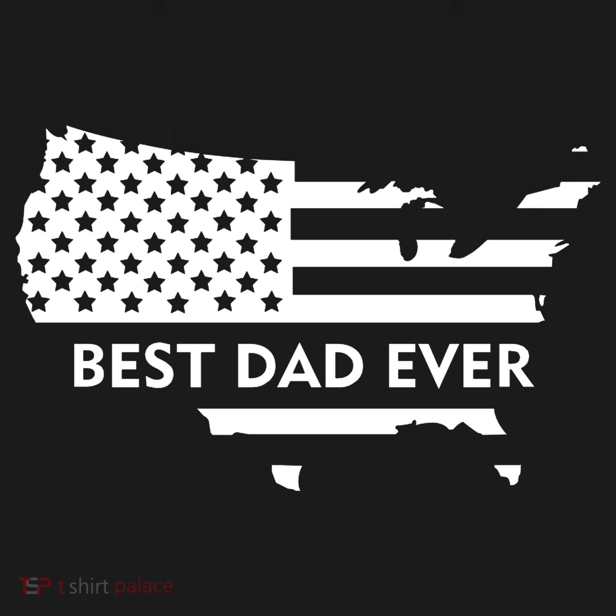 Best Dad Ever Patriot USA Flag Coaster