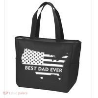 Best Dad Ever Patriot USA Flag Tote Bag thumb 3