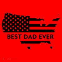 Best Dad Ever Patriot USA Flag Santa Hat thumb 1