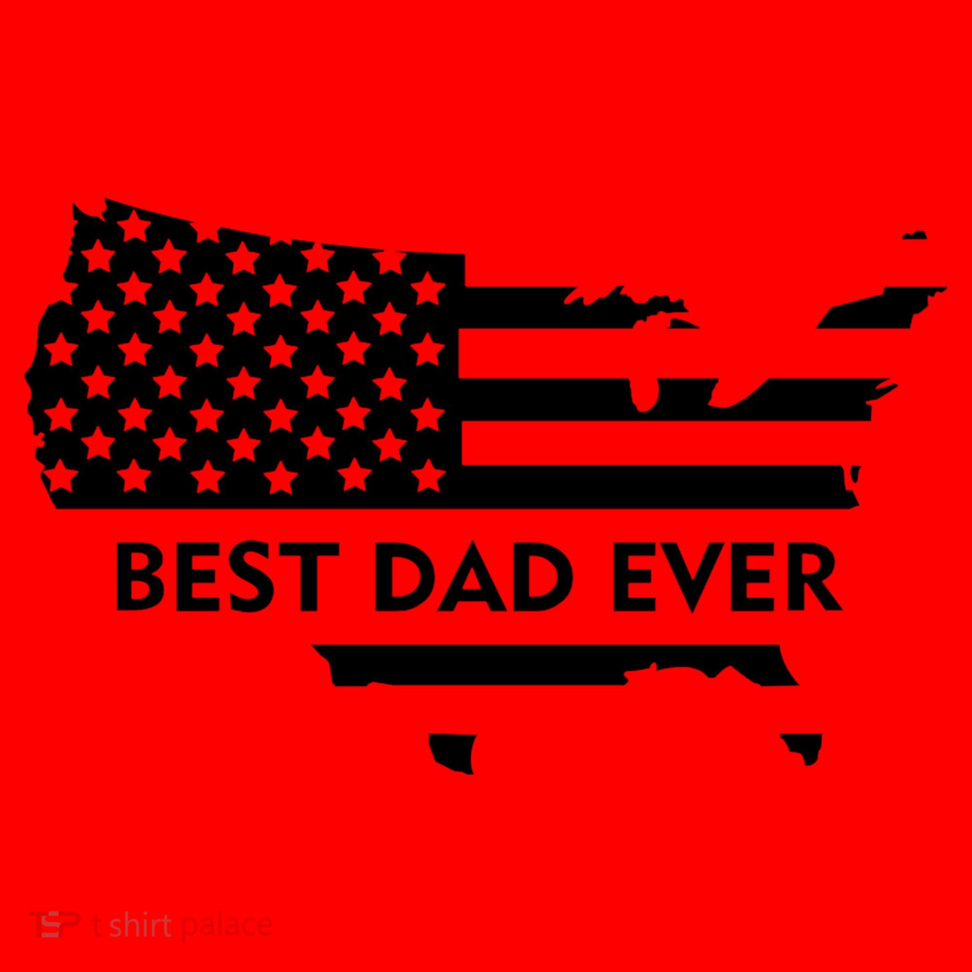 Best Dad Ever Patriot USA Flag Santa Hat