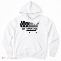 Best Dad Ever Patriot USA Flag Hoodie thumb 0