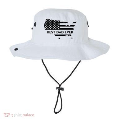Best Dad Ever Patriot USA Flag Bucket Hat