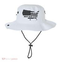 Best Dad Ever Patriot USA Flag Bucket Hat thumb 0