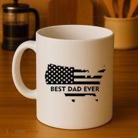 Best Dad Ever Patriot USA Flag Coffee Mug thumb 4