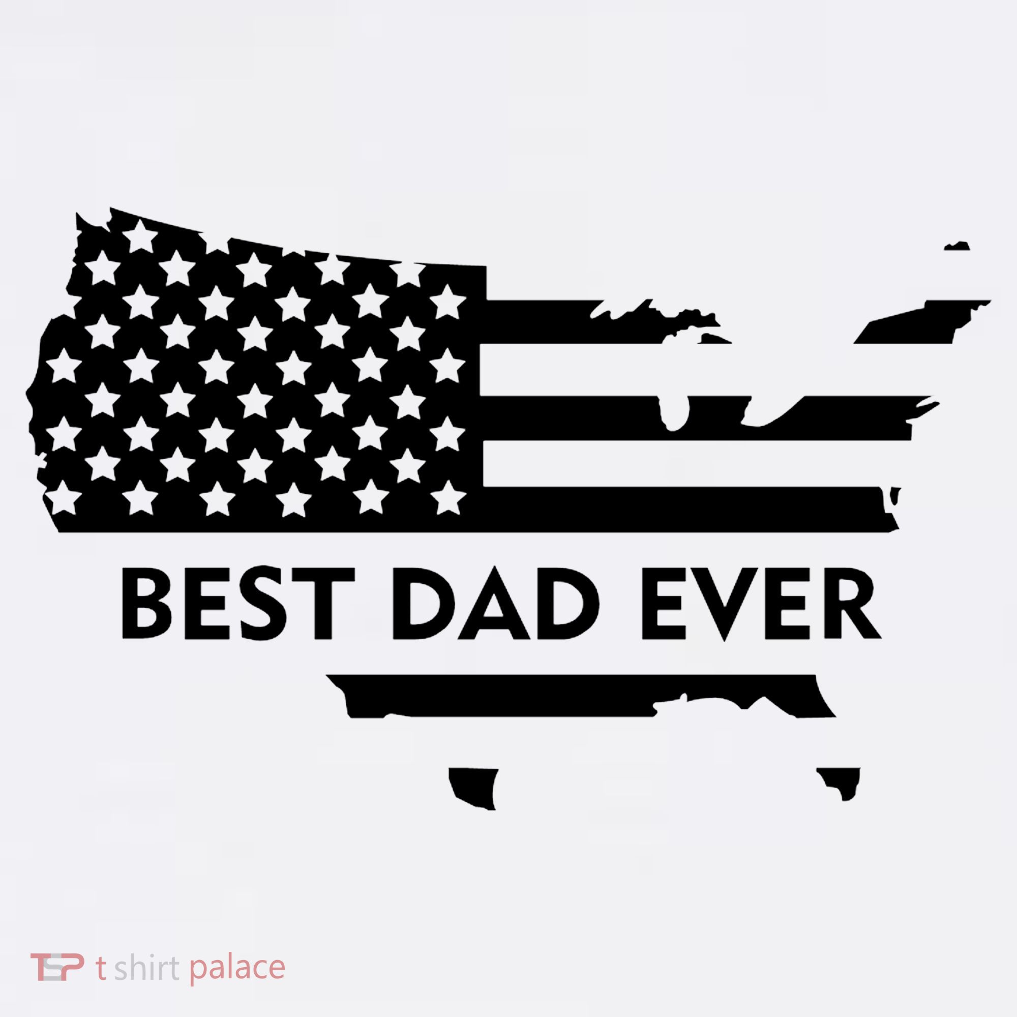 Best Dad Ever Patriot USA Flag Polo