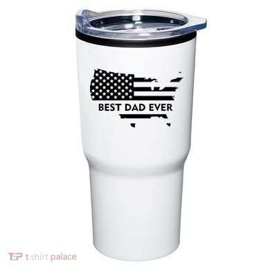 Best Dad Ever Patriot USA Flag Tumbler