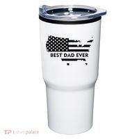Best Dad Ever Patriot USA Flag Tumbler thumb 0