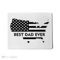 Best Dad Ever Patriot USA Flag Mousepad thumb 0