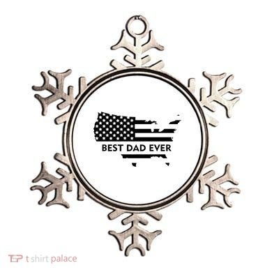 Best Dad Ever Patriot USA Flag Ornament