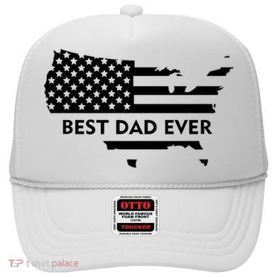 Best Dad Ever Patriot USA Flag Hat