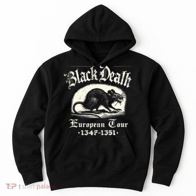 Black Death European Plague Rat Medieval History Hoodie