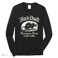 Black Death European Plague Rat Medieval History Long Sleeve Shirt thumb 0