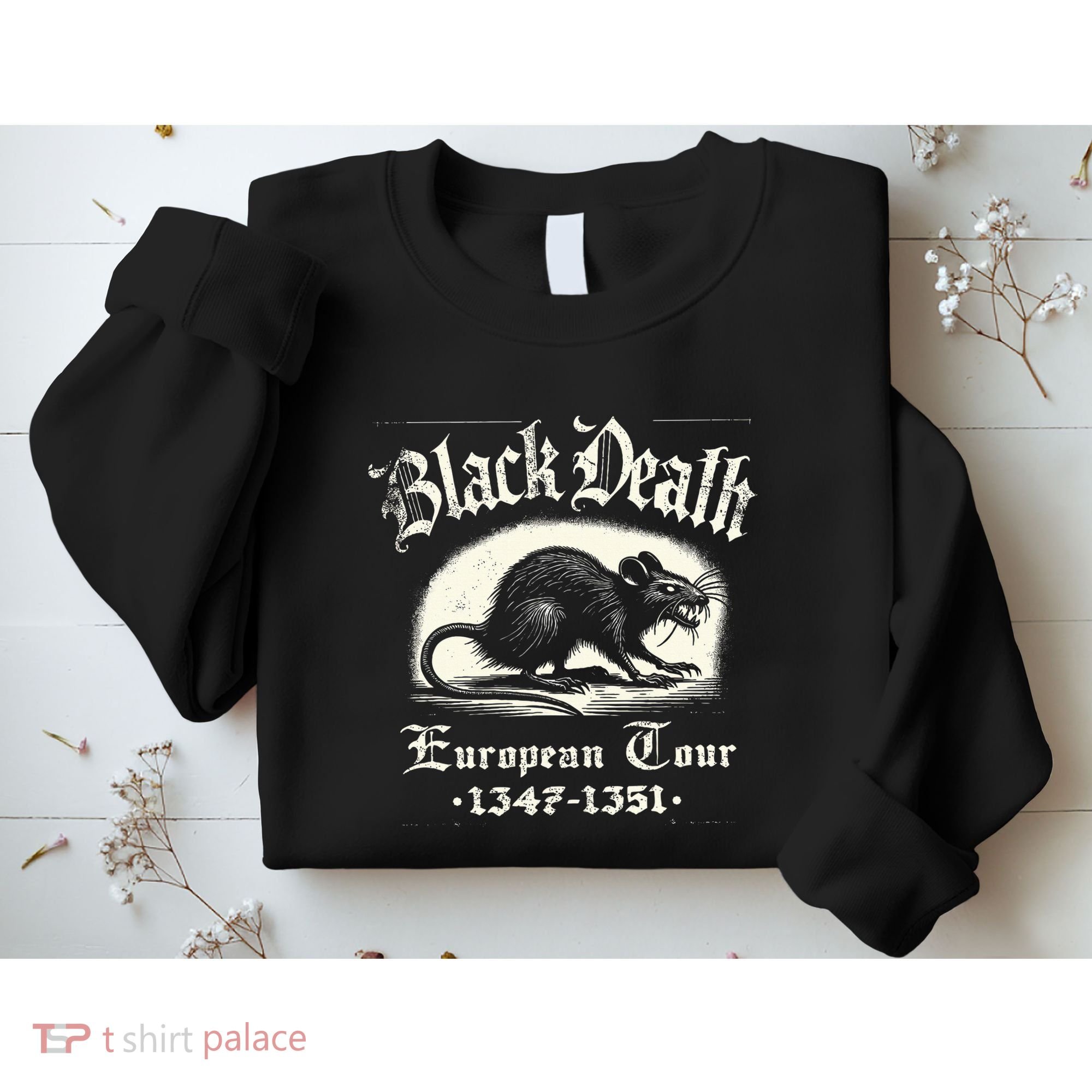 Black Death European Plague Rat Medieval History Sweatshirt
