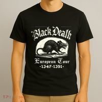 Black Death European Plague Rat Medieval History T-Shirt thumb 3