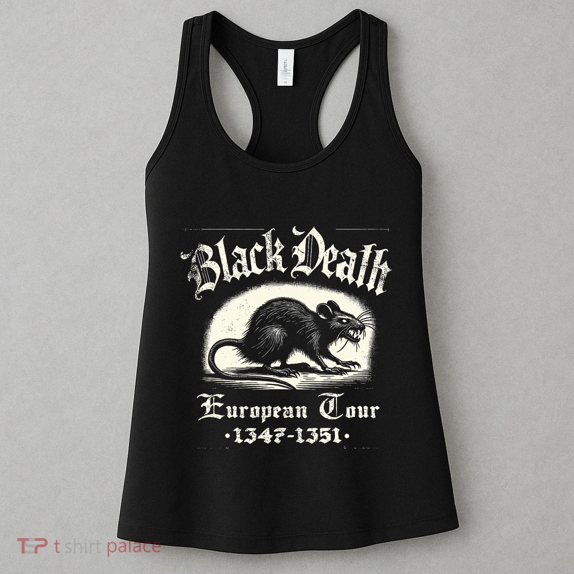 Black Death European Plague Rat Medieval History Women's Tank Top