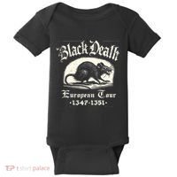 Black Death European Plague Rat Medieval History Baby Bodysuit thumb 0